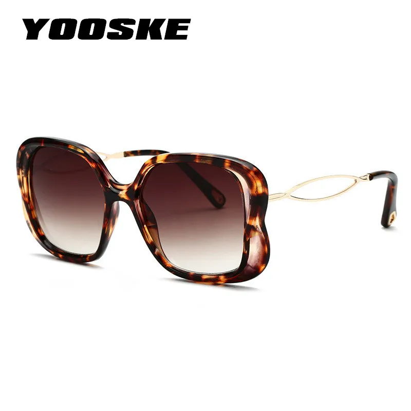 YOOSKE Vintage Overized Sunglasses Women Luxury Gradient Sun Glasses Men Metal Hollow Legs Style Sunglass Leopard Black Eyewear
YOOSKE Vintage Overized Sunglasses Women Luxury Gradient Sun Glasses Men Metal Hollow Legs Style Sunglass Leopard Black Eyewear