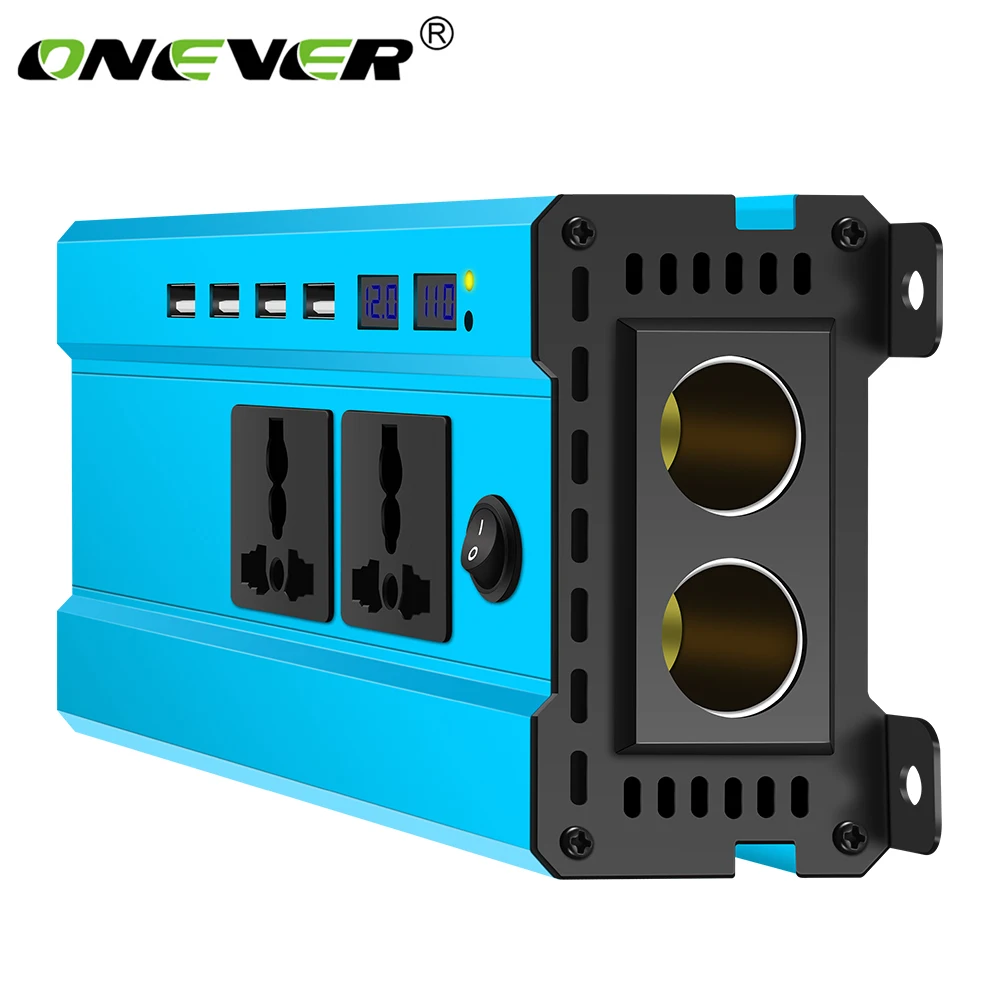 4000W Car Power Inverter Charger DC 12V/24V To AC 220V Sine Wave Converter Interfaces Voltage Transformer Adapter With 4 USB
4000W Car Power Inverter Charger DC 12V/24V To AC 220V Sine Wave Converter Interfaces Voltage Transformer Adapter With 4 USB