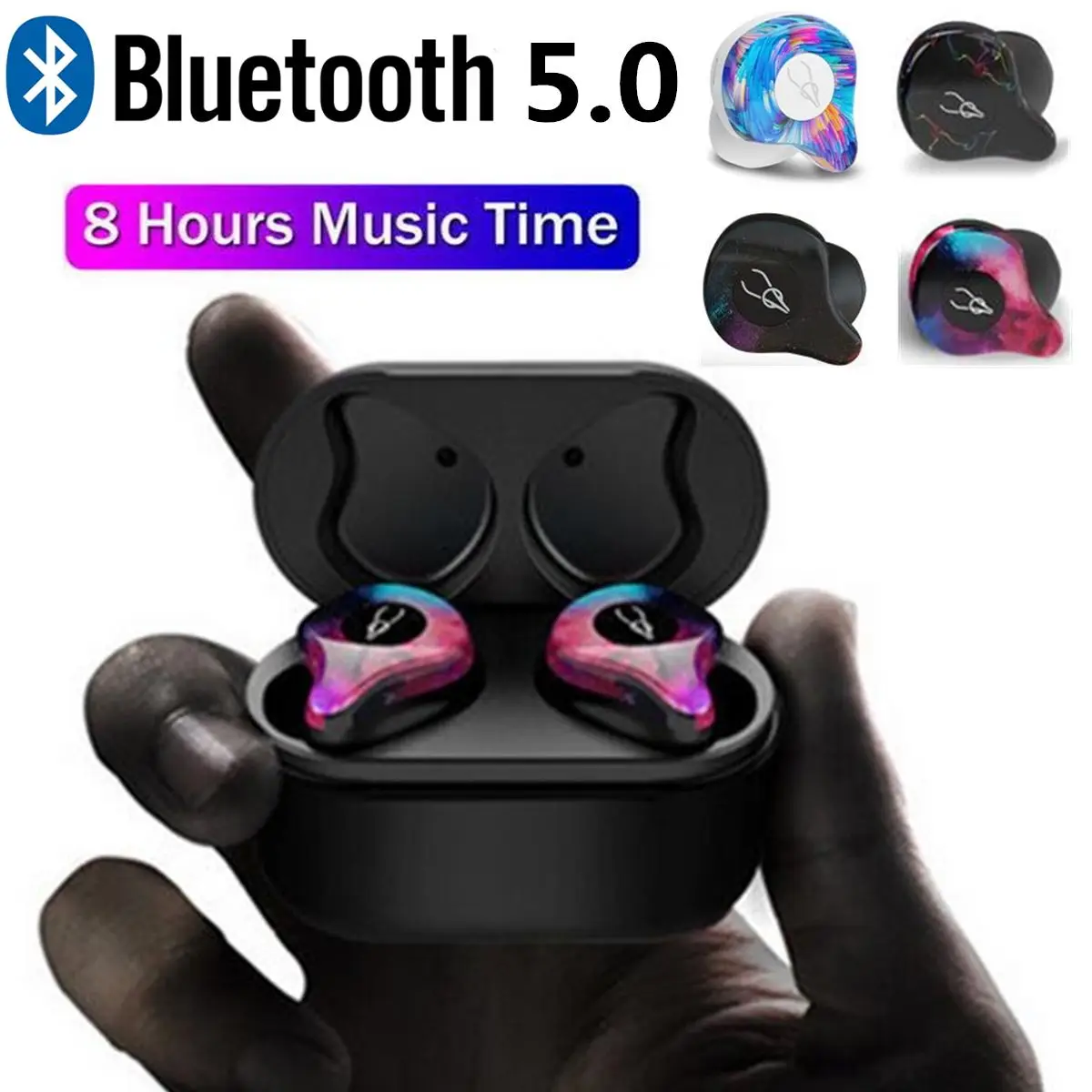 Professional Twins Mini 3D Stereo Sound bluetooth Earphone Invisible True Wireless Waterproof Sport Earbuds with Power bank
Professional Twins Mini 3D Stereo Sound bluetooth Earphone Invisible True Wireless Waterproof Sport Earbuds with Power bank