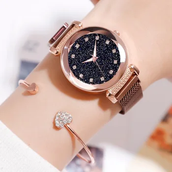【Stock Clearance】Luxury Starry Sky Rose Gold Women Watches Magnetic Wristwatch Waterproof Rhinestone Clock Relogio Feminino
【Stock Clearance】Luxury Starry Sky Rose Gold Women Watches Magnetic Wristwatch Waterproof Rhinestone Clock Relogio Feminino