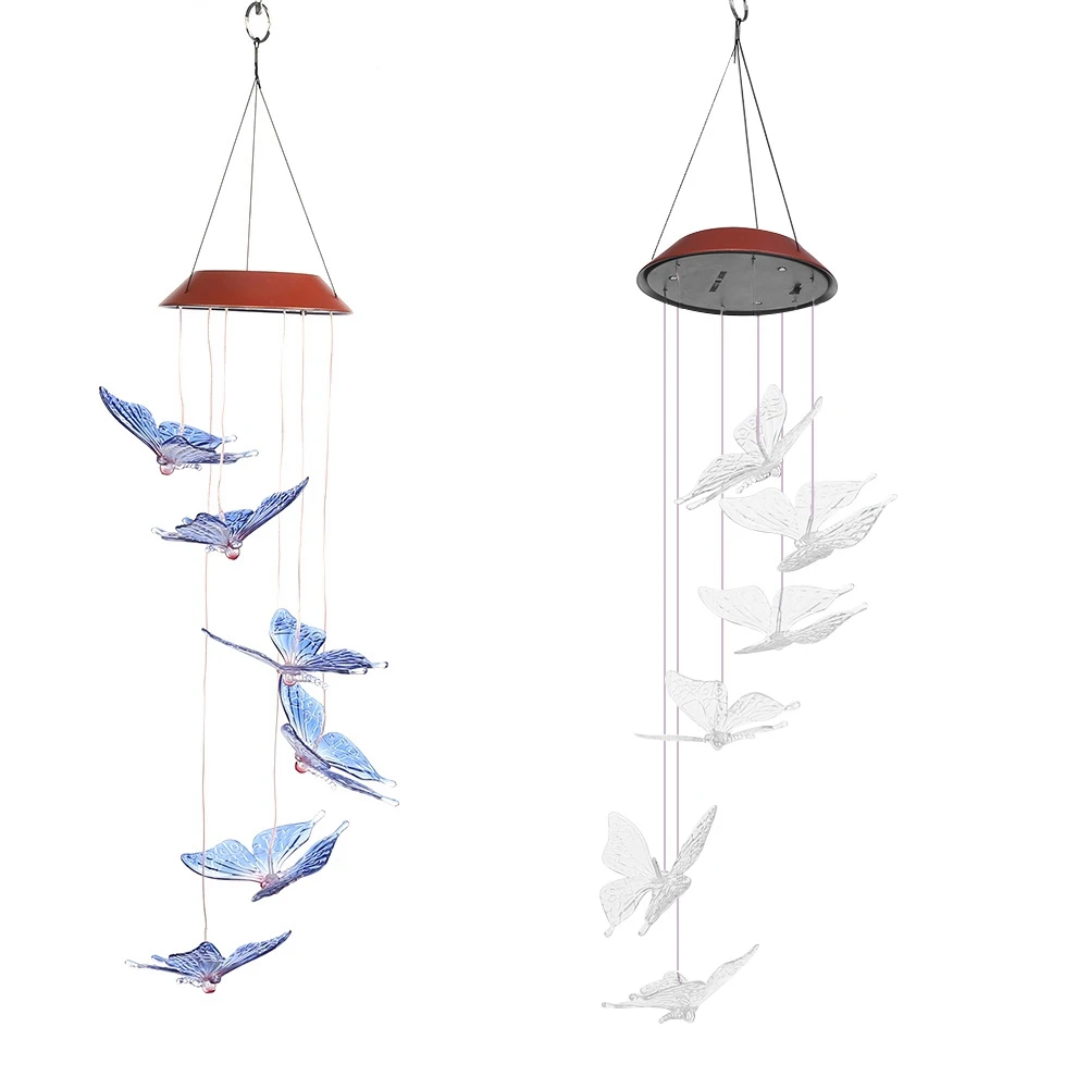 LED Butterfly Wind Chimes Light Outdoor Waterproof Solar Panel For Home Garden Decor Light Lamp
LED Butterfly Wind Chimes Light Outdoor Waterproof Solar Panel For Home Garden Decor Light Lamp