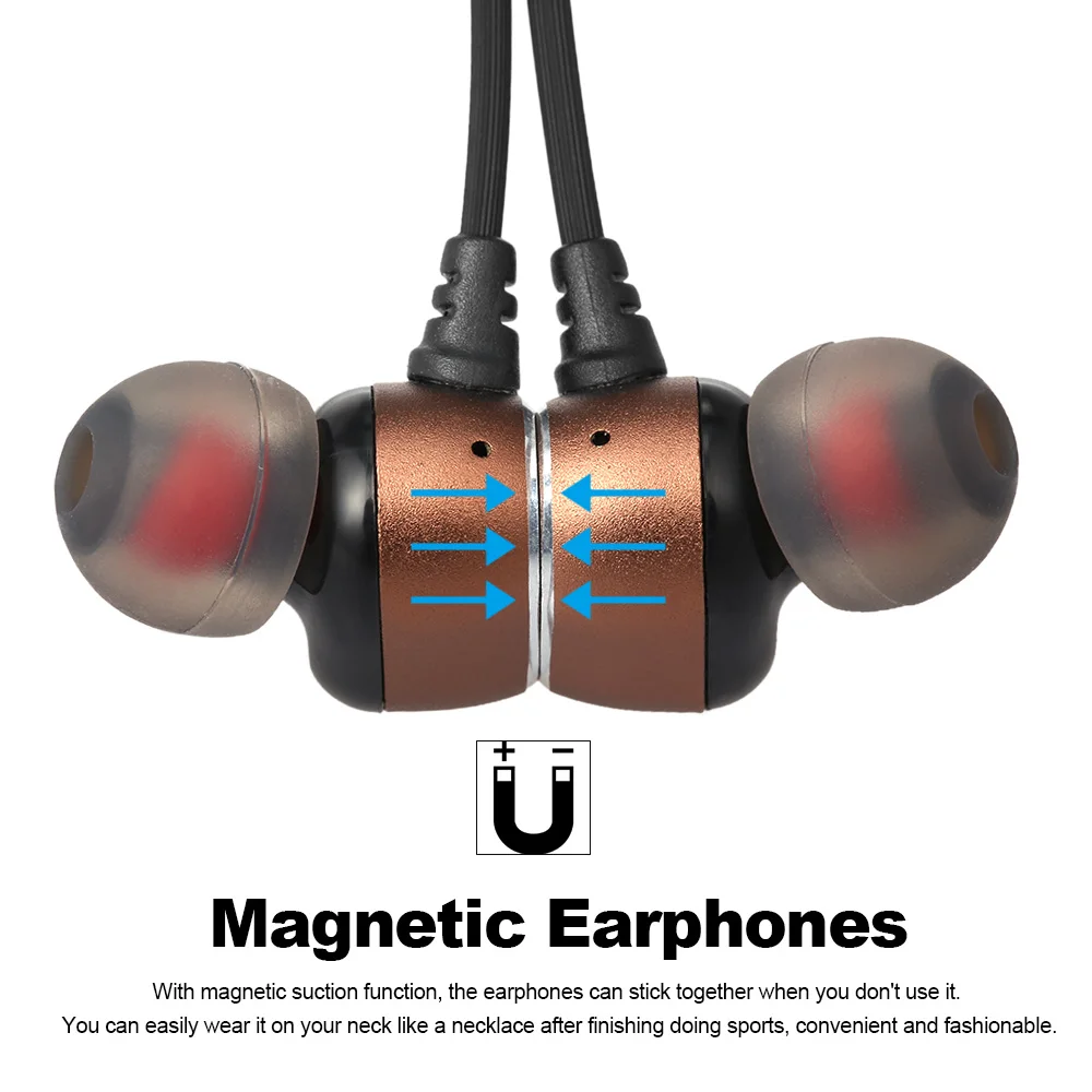 Wireless Bluetooth Earphones Sports Neckband In-ear earphone BT 4.2+EDR Magnetic Headset Line Control earphone with Mic #s0
Wireless Bluetooth Earphones Sports Neckband In-ear earphone BT 4.2+EDR Magnetic Headset Line Control earphone with Mic #s0