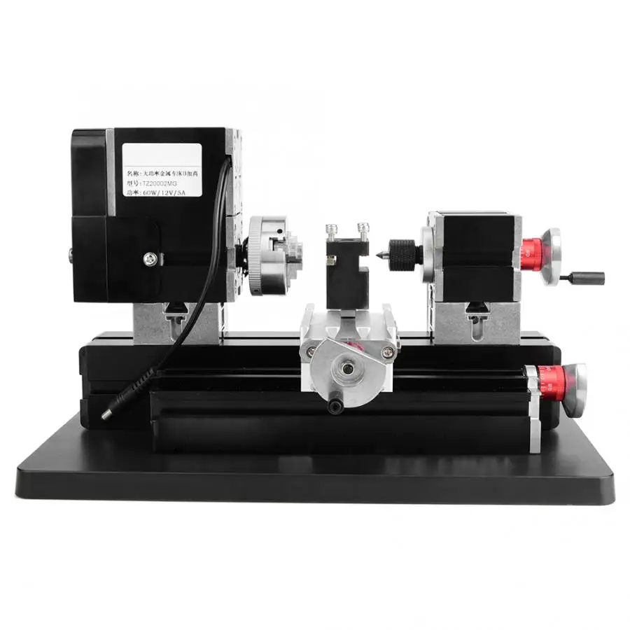 Mini Lathe 12V DC 60W Power Metal Machine 12000RPM Motor Woodworking Soft Metal DIY Tool Modelmaking mini lathe machine 100-240V
Mini Lathe 12V DC 60W Power Metal Machine 12000RPM Motor Woodworking Soft Metal DIY Tool Modelmaking mini lathe machine 100-240V