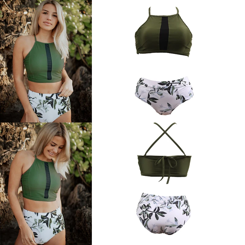 2019 Newly Summer Women Push-Up Padded Bra Bikini Set Flowers Print High Neck Swimsuit Bathing Suit Swimwear
2019 Newly Summer Women Push-Up Padded Bra Bikini Set Flowers Print High Neck Swimsuit Bathing Suit Swimwear