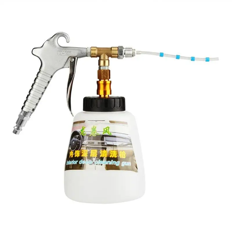 High Pressure Car Wash for Auto Car Interior Tornador Deep Cleansing Wash Gun with Brush Air Operated with US Connector
High Pressure Car Wash for Auto Car Interior Tornador Deep Cleansing Wash Gun with Brush Air Operated with US Connector