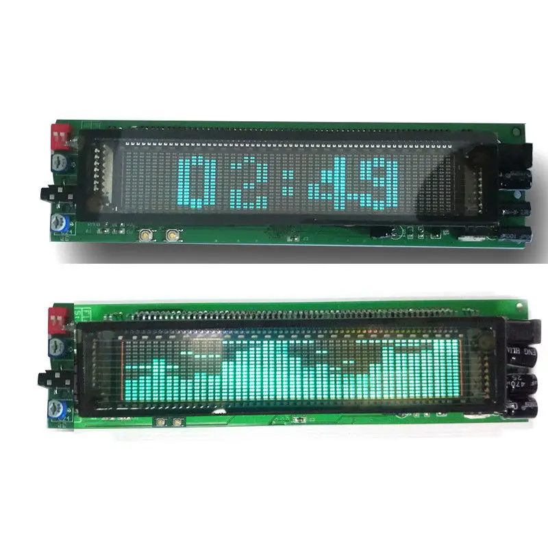 12V-24V VFD clock Music Spectrum Display Analyzer MP3 PC Amplifier Audio Level Indicator music rhythm Analyzer VU METER CAR
12V-24V VFD clock Music Spectrum Display Analyzer MP3 PC Amplifier Audio Level Indicator music rhythm Analyzer VU METER CAR