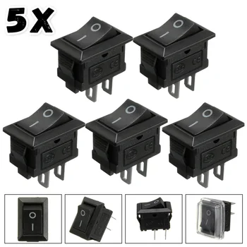 5Pcs 6A 250VAC / 10A 125VAC 2Pin On/Off Waterproof Rectangle Rocker Switch w/ Cover Car Dashboard Dash Boat
5Pcs 6A 250VAC / 10A 125VAC 2Pin On/Off Waterproof Rectangle Rocker Switch w/ Cover Car Dashboard Dash Boat