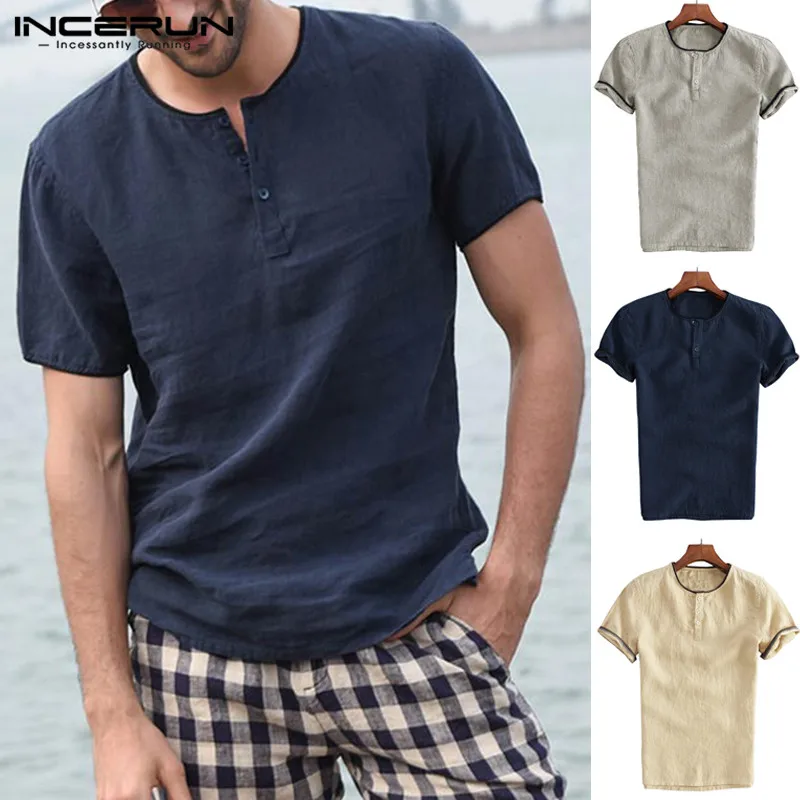 INCERUN 2020 Vintage Men Casual Brand Shirt Short Sleeve Cotton Button Blouse Streetwear Camisa Decor Basic Shirts Men Plus Size
INCERUN 2020 Vintage Men Casual Brand Shirt Short Sleeve Cotton Button Blouse Streetwear Camisa Decor Basic Shirts Men Plus Size
