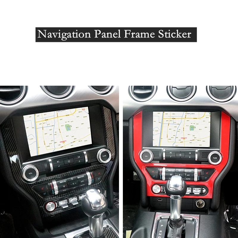1Pc ABS Car Console Dashboard GPS Navigation Frame Panel Cover Sticker Trim Styling Fit For Ford Mustang 2015-2018 Accessories
1Pc ABS Car Console Dashboard GPS Navigation Frame Panel Cover Sticker Trim Styling Fit For Ford Mustang 2015-2018 Accessories