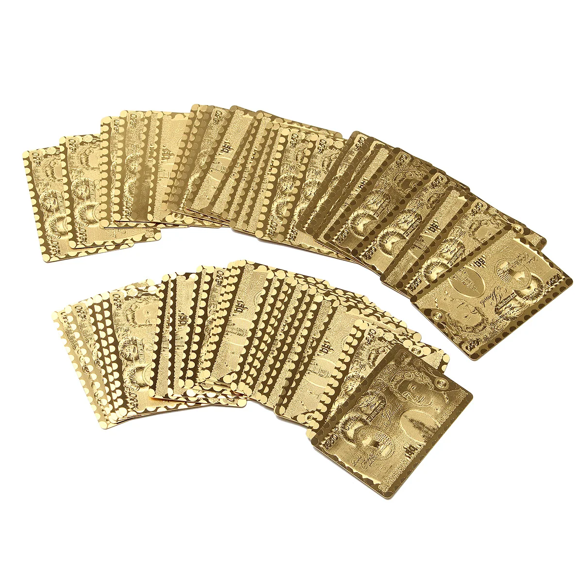1 Set Plastic Golden Playing Cards Waterproof Cards Deck of Gold Foil Pokers Plated Poker Cards Waterproof
1 Set Plastic Golden Playing Cards Waterproof Cards Deck of Gold Foil Pokers Plated Poker Cards Waterproof