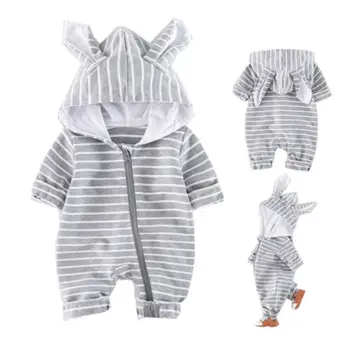New Newborn Infant Baby Girl Boy Stripe Long Sleeve Cartoon Animal Ear Hooded Romper Jumpsuit Bunny Kawaii Clothes Outfits 0-24M
New Newborn Infant Baby Girl Boy Stripe Long Sleeve Cartoon Animal Ear Hooded Romper Jumpsuit Bunny Kawaii Clothes Outfits 0-24M
