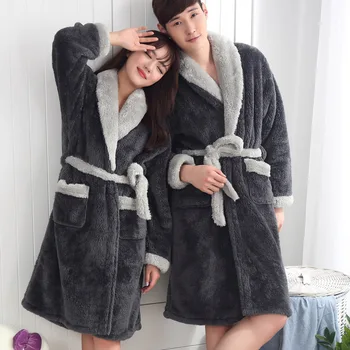 Flannel Robe Male Female Thick Couple Dressing Gown Warm Belted Empire Men'S Bathrobe Winter Long Robe Mens Women Bath Robe Xxl
Flannel Robe Male Female Thick Couple Dressing Gown Warm Belted Empire Men'S Bathrobe Winter Long Robe Mens Women Bath Robe Xxl