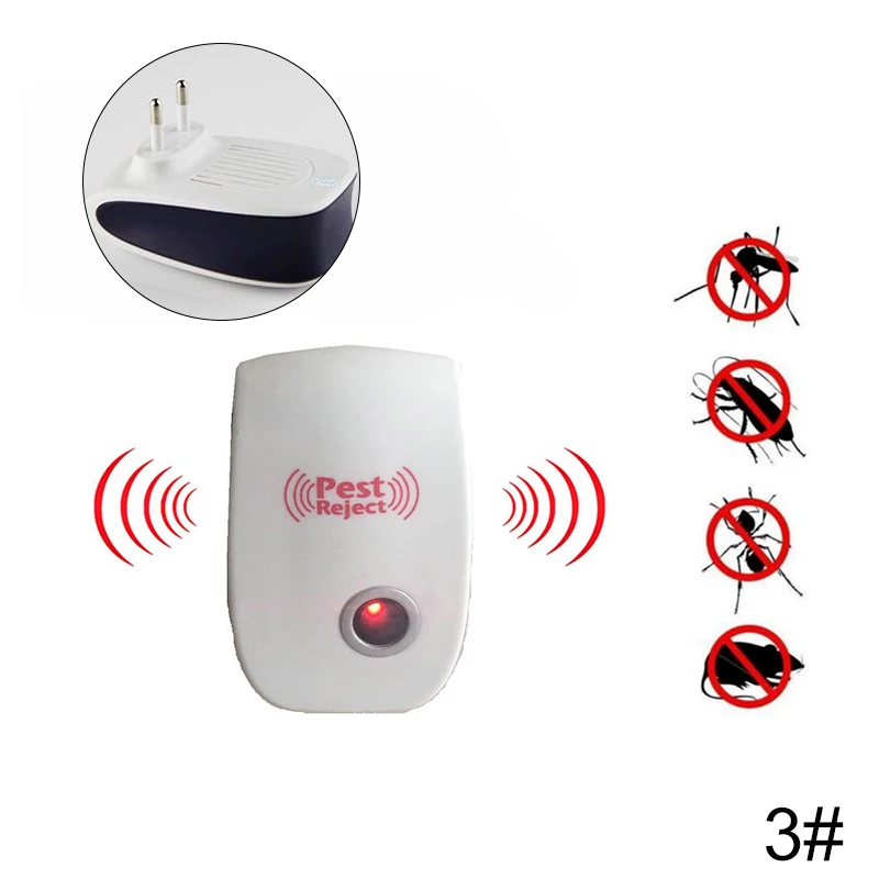 Ultrasonic Electronic Pest Repeller Mosquito Mouse Rat Multi-Function Rodent Insect Repellent Mini Insect Killer Rode US EU Plug
Ultrasonic Electronic Pest Repeller Mosquito Mouse Rat Multi-Function Rodent Insect Repellent Mini Insect Killer Rode US EU Plug