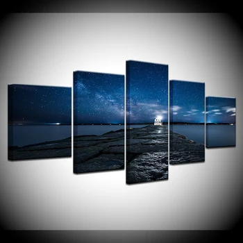 Modern Posters Modular Canvas 5 Pieces Beach Pier Bridge Starry Sky Paintings HD Printing Framework Decoration Shipped 24 Hour
Modern Posters Modular Canvas 5 Pieces Beach Pier Bridge Starry Sky Paintings HD Printing Framework Decoration Shipped 24 Hour
