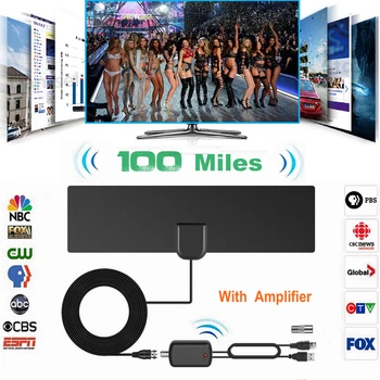 100 Miles HD TV Aerial with Signal Amplifier Indoor Antena Digital HDTV Shares Antennas DVB-T2 DVB-T ATSC ISDB-T DTV Antenna
100 Miles HD TV Aerial with Signal Amplifier Indoor Antena Digital HDTV Shares Antennas DVB-T2 DVB-T ATSC ISDB-T DTV Antenna