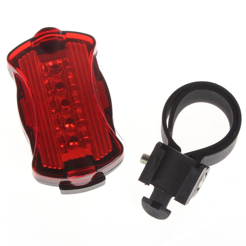 5 LED Bulbs Waterproof Bike Bicycle Rear Safety Light with Bracket 2 X AAA Batteries
5 LED Bulbs Waterproof Bike Bicycle Rear Safety Light with Bracket 2 X AAA Batteries