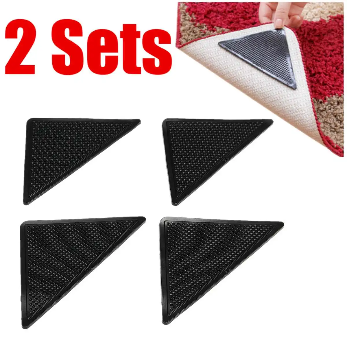 4 Pairs Rug Carpet Mat Grippers Washable Anti Skid Silicone Grip Corners Pad for Bathroom 6"x 3.1" Drop Shipping
4 Pairs Rug Carpet Mat Grippers Washable Anti Skid Silicone Grip Corners Pad for Bathroom 6"x 3.1" Drop Shipping