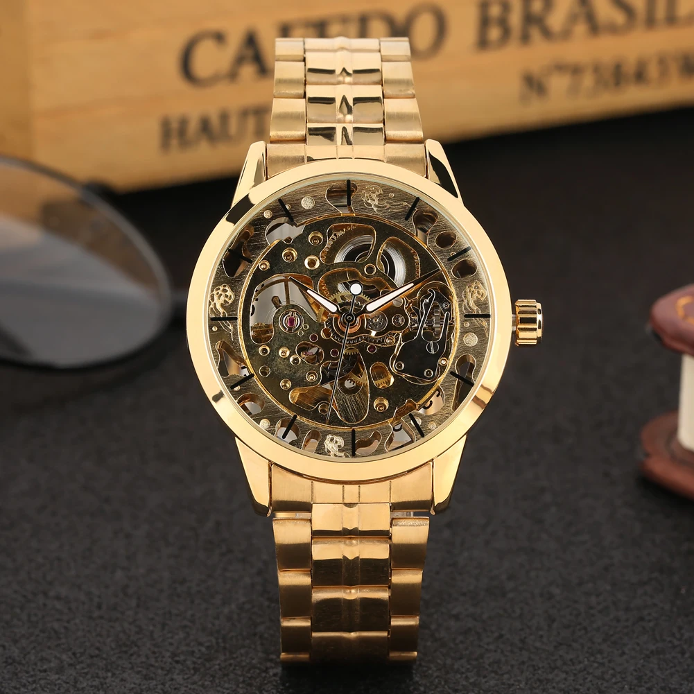 Men's Watch Luxury Golden Frame Mechanical Watch Automatic-self-wind Business Clock Night Light Function Top Brand Luxury
Men's Watch Luxury Golden Frame Mechanical Watch Automatic-self-wind Business Clock Night Light Function Top Brand Luxury