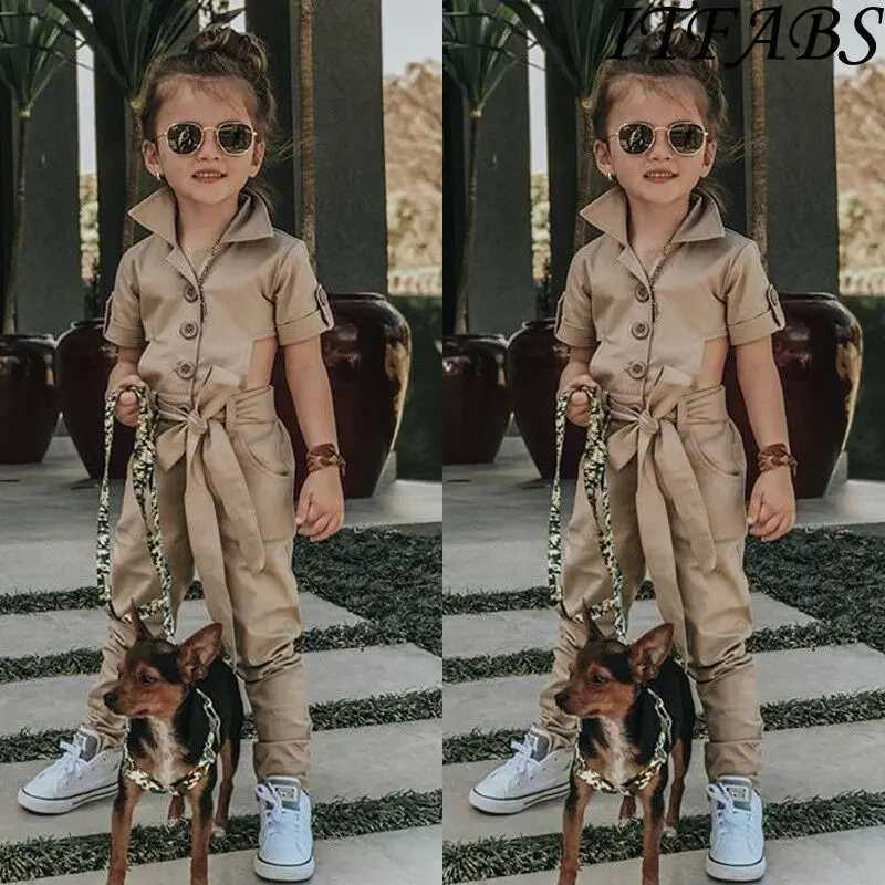 Fashion England Style Cool Toddler Kid Girls Jumpsuit Romper Short Sleeve Hollow Out Button One-piece Khaki Jumpsuit Overall
Fashion England Style Cool Toddler Kid Girls Jumpsuit Romper Short Sleeve Hollow Out Button One-piece Khaki Jumpsuit Overall
