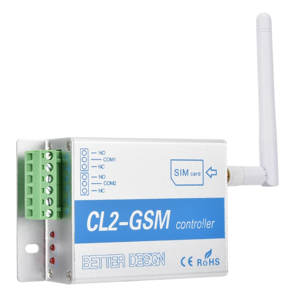 CL2-GSM Wireless GSM SMS Remote Controller for Gate Opener Barrier Shutter Garage Door Opener Hot Sale 2019
CL2-GSM Wireless GSM SMS Remote Controller for Gate Opener Barrier Shutter Garage Door Opener Hot Sale 2019