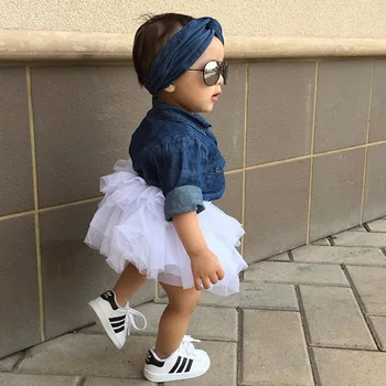 Toddler Kids Baby Girls Clothes Set Denim Shirt Tops Tutu Skirts With Headband 3PCS Party Dance Children's Outfit Set 
Toddler Kids Baby Girls Clothes Set Denim Shirt Tops Tutu Skirts With Headband 3PCS Party Dance Children's Outfit Set