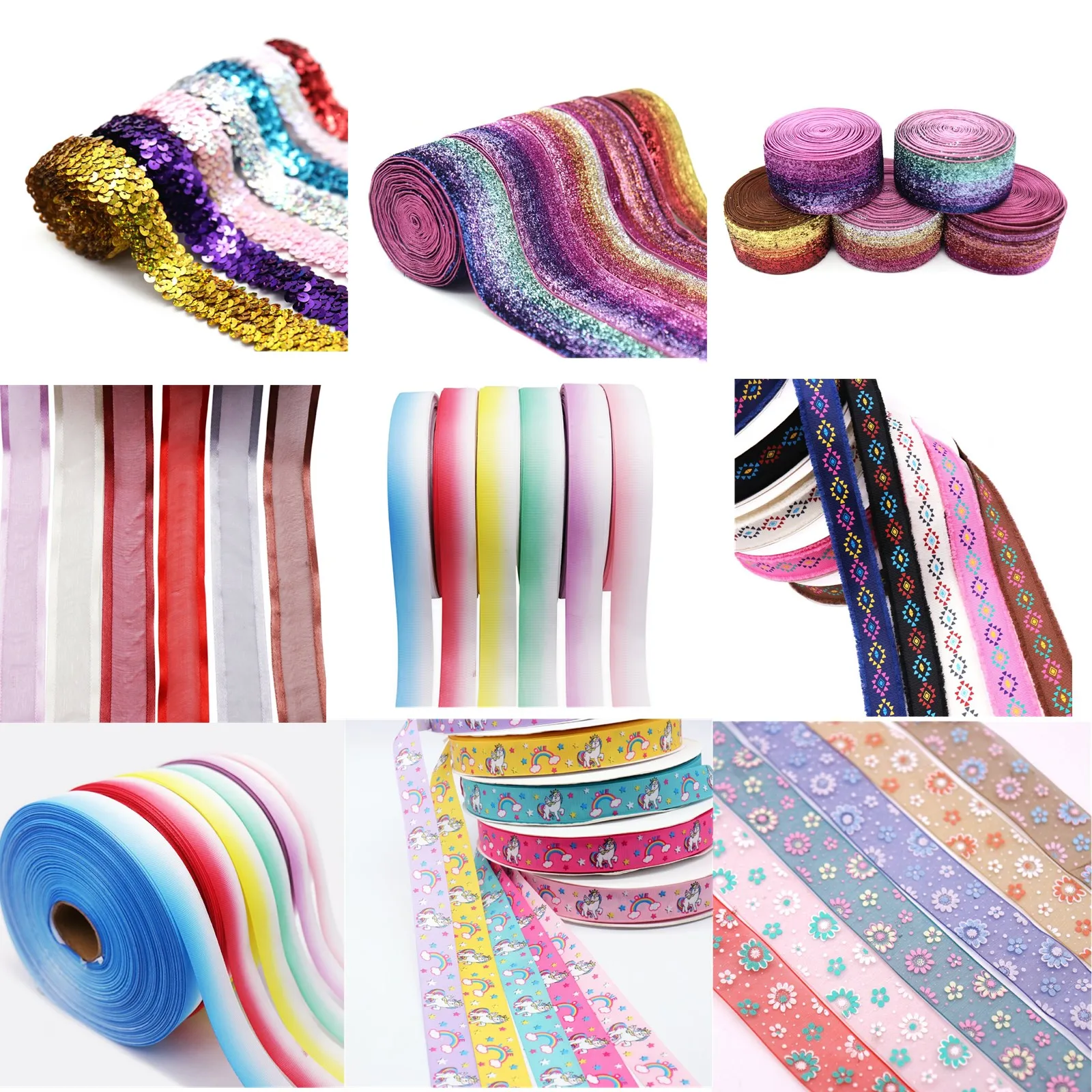 Unicorn Cartoon Ribbon Organza Stripe Sequins Ribbon for Wedding Decor Material Gift Wrapping DIY Handmade Hair Accessories
Unicorn Cartoon Ribbon Organza Stripe Sequins Ribbon for Wedding Decor Material Gift Wrapping DIY Handmade Hair Accessories