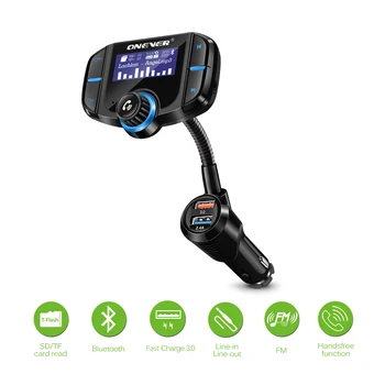 Onever Quick Charge 3.0 FM Transmitter Bluetooth FM Modulator 2 Port Charger Handsfree Car Kit 1.65'' MP3 Player Support Siri
Onever Quick Charge 3.0 FM Transmitter Bluetooth FM Modulator 2 Port Charger Handsfree Car Kit 1.65'' MP3 Player Support Siri