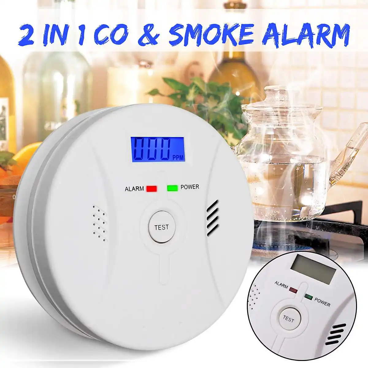 High Sensitive CO Gas Sensor Carbon Monoxide Detector and Smoke F ire Poisoning Alarm Sound Combo Photoelectric Warning Detector
High Sensitive CO Gas Sensor Carbon Monoxide Detector and Smoke F ire Poisoning Alarm Sound Combo Photoelectric Warning Detector