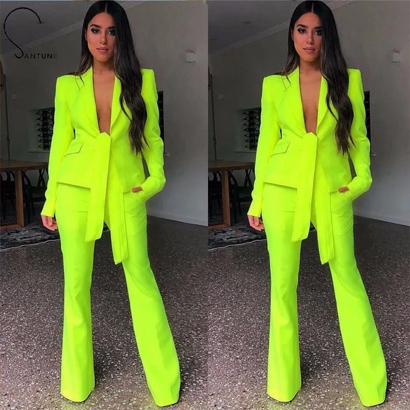 Santune Sash Sexy Women Two Piece Suit Full Sleeve Top +straight Wide Leg Bbodycon Suit High Waist Turn Down Collar 2 Pcs Set
Santune Sash Sexy Women Two Piece Suit Full Sleeve Top +straight Wide Leg Bbodycon Suit High Waist Turn Down Collar 2 Pcs Set