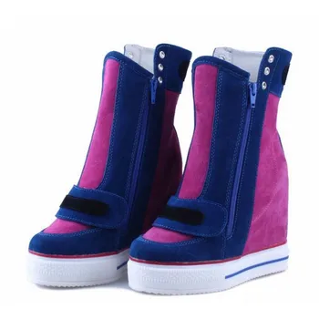 genuine leather suede patchwork height increasing casual shoes Zapatillas Deportivas Mujer double zipper elevator ankle boots
genuine leather suede patchwork height increasing casual shoes Zapatillas Deportivas Mujer double zipper elevator ankle boots