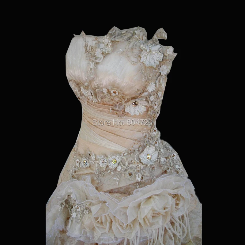Tailored!Elegant Champagne Tulle Flowers Theatre Duchess Queen Princess Vintage Costumes Theatre Civil war Gown dress HL-518
Tailored!Elegant Champagne Tulle Flowers Theatre Duchess Queen Princess Vintage Costumes Theatre Civil war Gown dress HL-518