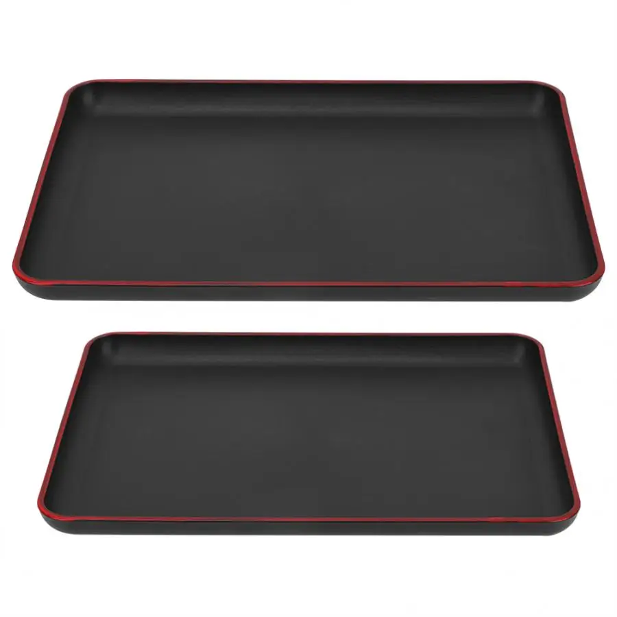 Serving Tray Japanese Style Rectangular Plastic Tray Food Serving Tray for Restaurant Home Hotel Wooden Tray Sturdy and Durable
Serving Tray Japanese Style Rectangular Plastic Tray Food Serving Tray for Restaurant Home Hotel Wooden Tray Sturdy and Durable
