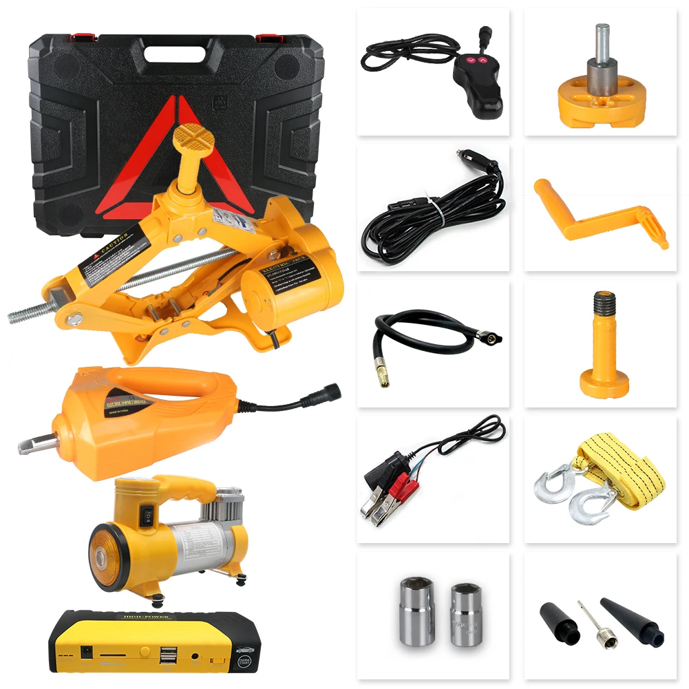 12V Car Lifting Tool 3.0T Automotive Electric Hydraulic Floor Jack Kit with Tire Inflator Pump LED Impact Wrench Emergency Power
12V Car Lifting Tool 3.0T Automotive Electric Hydraulic Floor Jack Kit with Tire Inflator Pump LED Impact Wrench Emergency Power