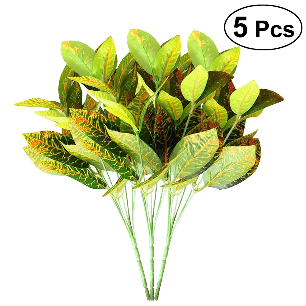 5 Pcs Plastic Green Plant Artificial Fake Simulation Greenery Foliage Plants Home Office Party Decoration (Scindapsus Aureus)
5 Pcs Plastic Green Plant Artificial Fake Simulation Greenery Foliage Plants Home Office Party Decoration (Scindapsus Aureus)