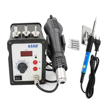 Eu Plug 220V 700W 858D+ Soldering Station Led Digital Solder Iron Desoldering Station Bga Rework Solder Station Hot Air
Eu Plug 220V 700W 858D+ Soldering Station Led Digital Solder Iron Desoldering Station Bga Rework Solder Station Hot Air