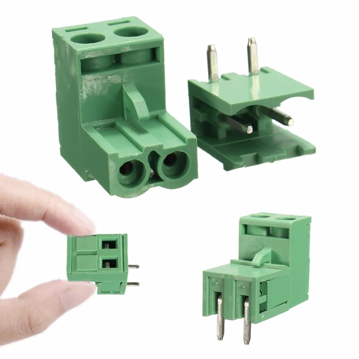 LEORY 5.08mm Pitch 2Pin Plug in Screw PCB Dupont Cable Terminal Block Connector Right Angle
LEORY 5.08mm Pitch 2Pin Plug in Screw PCB Dupont Cable Terminal Block Connector Right Angle