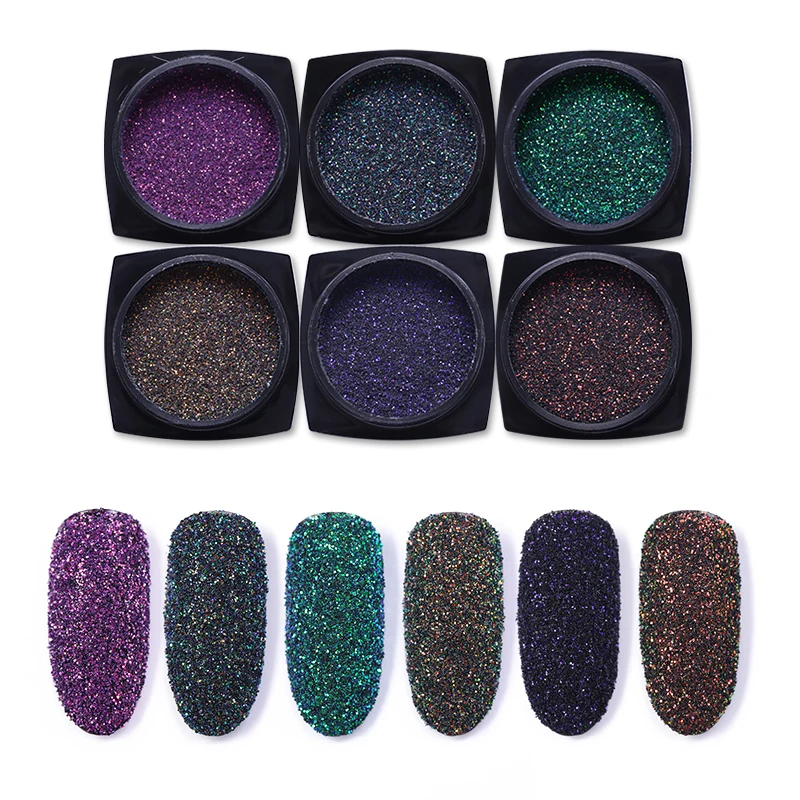 6 Boxes Holographic Nail Powder Glitter Laser Colorful Nail Art Decorations Manicure Chrome Pigment Decoration Set for UV Gel
6 Boxes Holographic Nail Powder Glitter Laser Colorful Nail Art Decorations Manicure Chrome Pigment Decoration Set for UV Gel