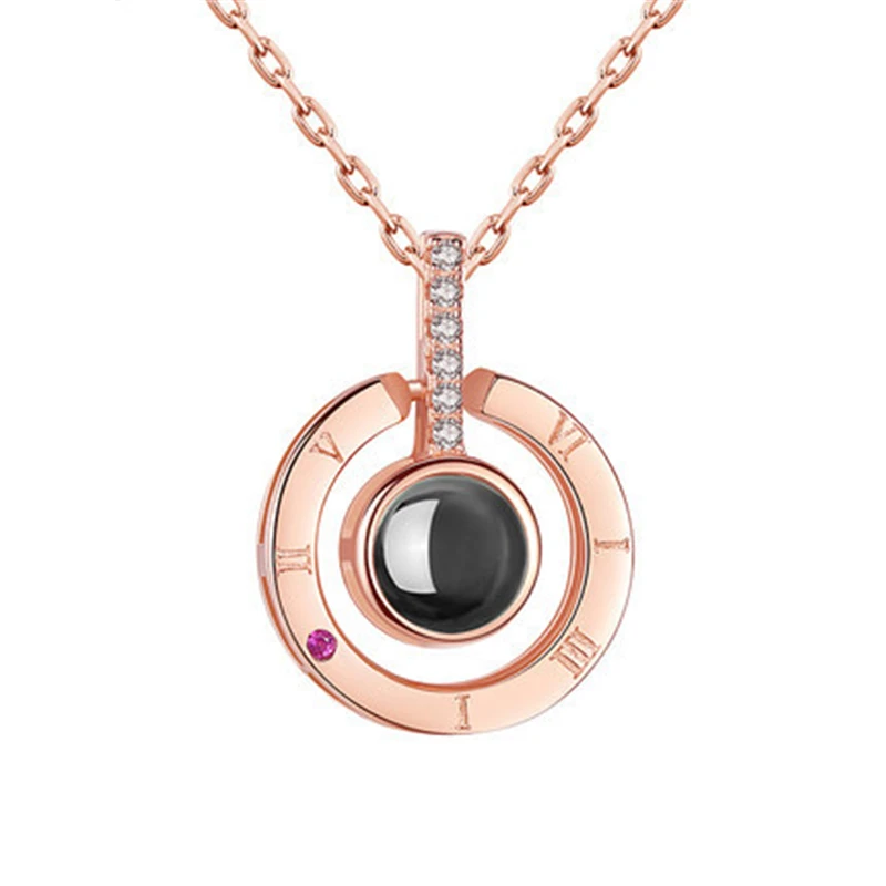 Female necklace women Heart-shaped 100 language I love you projection copper pendant necklace jewelry gifts for women AAA001
Female necklace women Heart-shaped 100 language I love you projection copper pendant necklace jewelry gifts for women AAA001