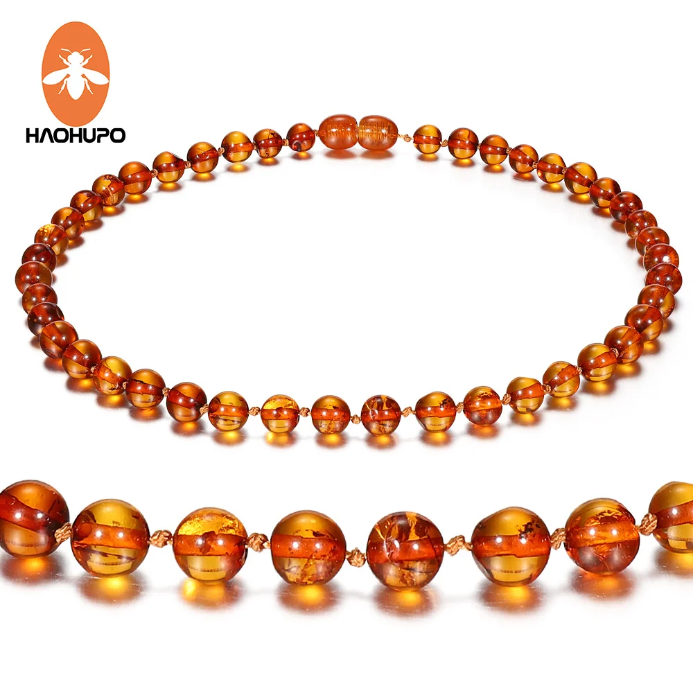 Hao Hu Po 100% Genuine Amber 6 Style Polished Amber Necklace for Baby Adult Gifts Handmade Baltic Natural Jewelry
Hao Hu Po 100% Genuine Amber 6 Style Polished Amber Necklace for Baby Adult Gifts Handmade Baltic Natural Jewelry