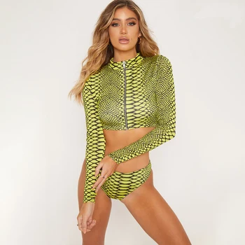 Sexy Swimwear Women Bandage Bikini Sets Padded Swimwear Snake Print Zipper Beach
Sexy Swimwear Women Bandage Bikini Sets Padded Swimwear Snake Print Zipper Beach