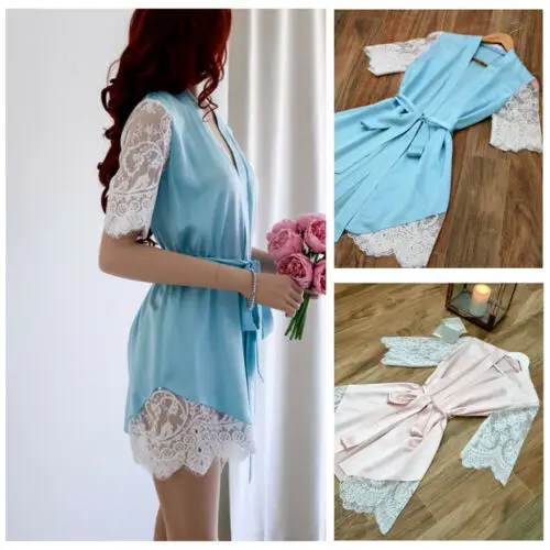 Sexy Lingerie Dress Lady Women Short Robe Silk Satin Bride Babydolls Underwear Gown Kimono Sleepwear
Sexy Lingerie Dress Lady Women Short Robe Silk Satin Bride Babydolls Underwear Gown Kimono Sleepwear