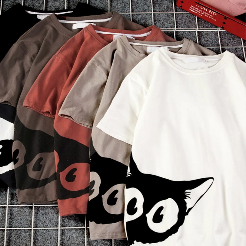 Cat Short Sleeve White Streetwear Mens Fahion Clothing Top T-shirt Clothes Funny Tshirts Tees T Shirt Hip Hop white BLAck
Cat Short Sleeve White Streetwear Mens Fahion Clothing Top T-shirt Clothes Funny Tshirts Tees T Shirt Hip Hop white BLAck