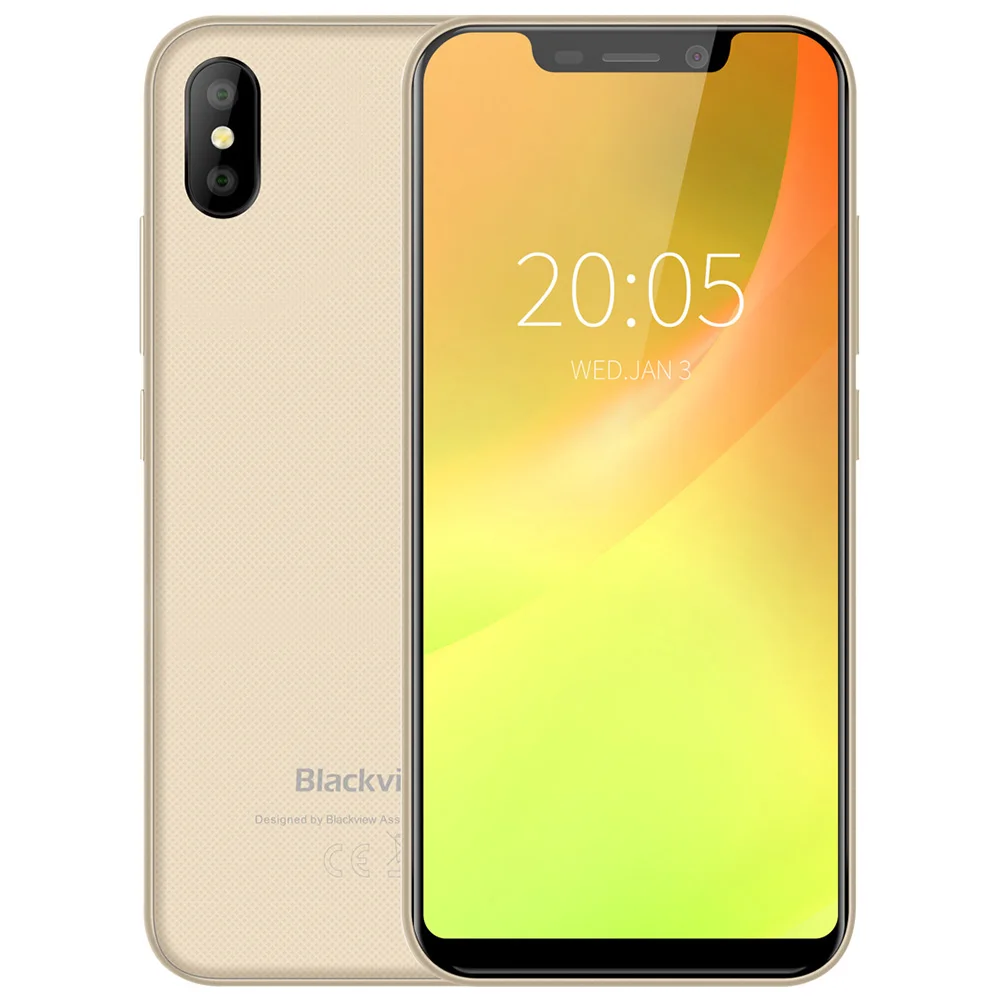Blackview A30 мобильный телефон 3G 5 дюймов полный Экран Android 8 1 mtk6580a четыре ядра 2 ГБ + 16 8MP