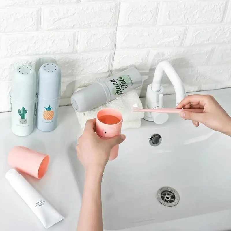 Innovative Portable Toothbrush Cup Toothbrush Holder Washing Storage Cup Traveling Plastic Storage Cups Outdoor Travel Cute Box
Innovative Portable Toothbrush Cup Toothbrush Holder Washing Storage Cup Traveling Plastic Storage Cups Outdoor Travel Cute Box