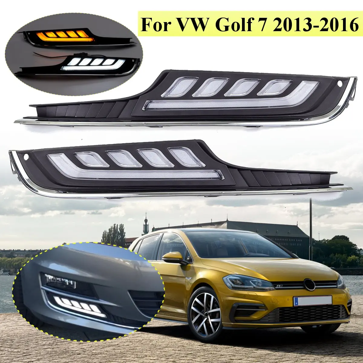 1 Pair 12V Car Led DRL Daytime Running Light Flashing For Vw for Volkswagen Golf 7 2013 2014 2015 2016 Accessories Fog Lamp DIY
1 Pair 12V Car Led DRL Daytime Running Light Flashing For Vw for Volkswagen Golf 7 2013 2014 2015 2016 Accessories Fog Lamp DIY