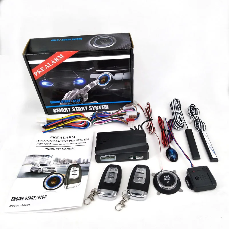 PKE Car Alarm Passive Keyless One Button Start Remote Control System Auto Central Lock Push Button Start Stop CHADWICK 888 X1
PKE Car Alarm Passive Keyless One Button Start Remote Control System Auto Central Lock Push Button Start Stop CHADWICK 888 X1
