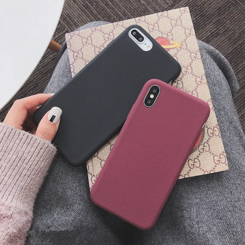 Retro Wine red Simple Korean Phone Case For iPhone 7 7 Puls 6 6S 7 8 Puls X XS Max XR Cases Matte texture Soft Silicone Cover
Retro Wine red Simple Korean Phone Case For iPhone 7 7 Puls 6 6S 7 8 Puls X XS Max XR Cases Matte texture Soft Silicone Cover