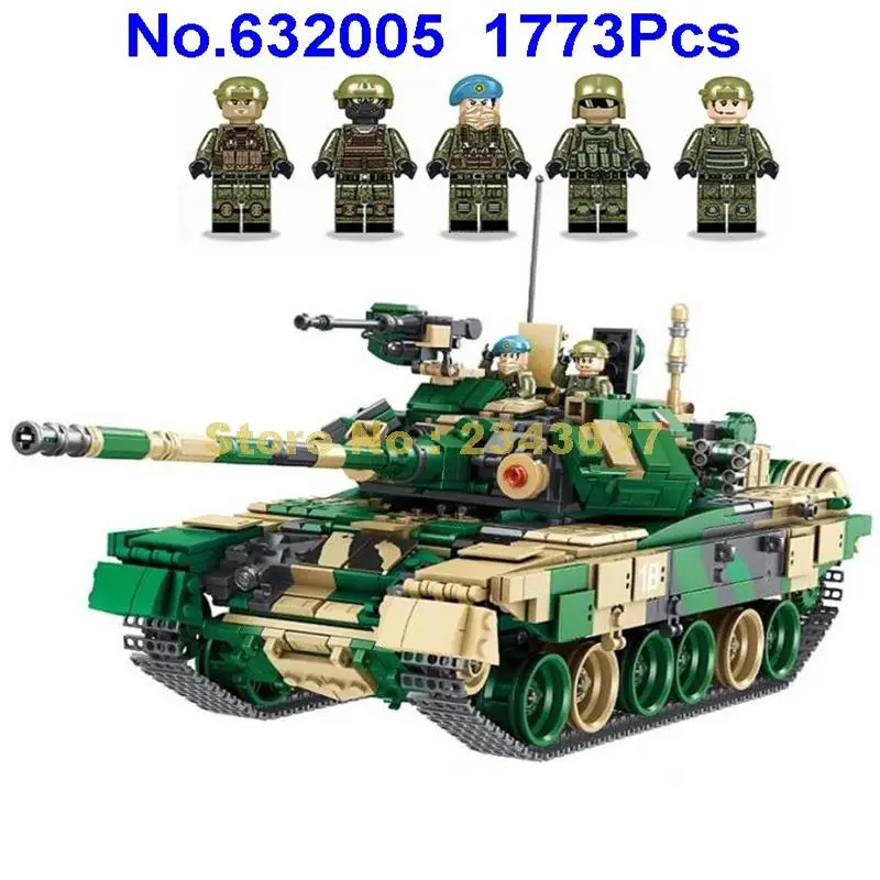 632005 1773pcs military russia t-90 main battle tank ww2 army forces building block Toy
632005 1773pcs military russia t-90 main battle tank ww2 army forces building block Toy