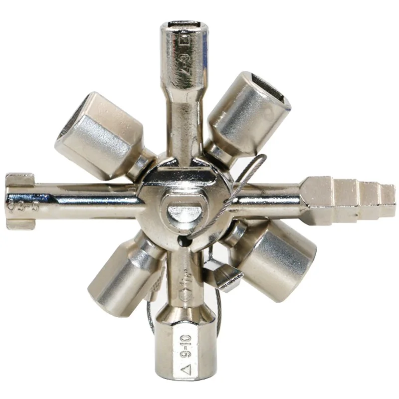 Multi-function 10 In 1 Universal Square Triangle Key Wrench Elevator Door Valve Electric Meter Cabinet Cross Switch Wrench
Multi-function 10 In 1 Universal Square Triangle Key Wrench Elevator Door Valve Electric Meter Cabinet Cross Switch Wrench