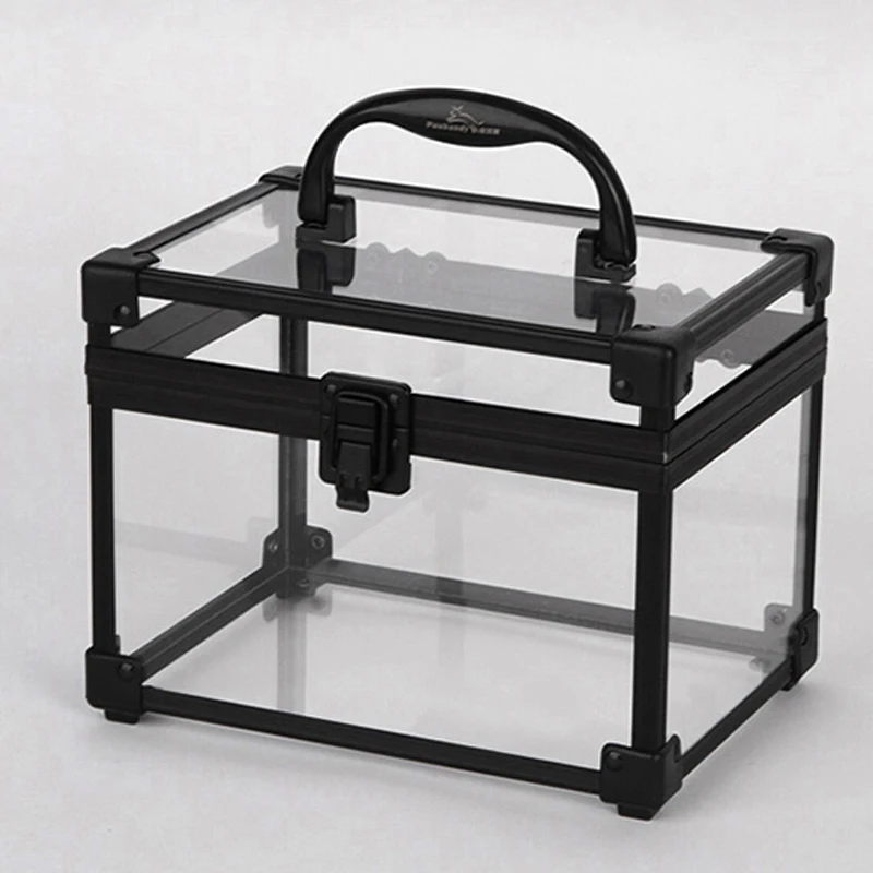 Fashion Clear Acrylic & Black Aluminium Makeup Cosmetic Organiger, Lucite Beauty Storage Boxes
Fashion Clear Acrylic & Black Aluminium Makeup Cosmetic Organiger, Lucite Beauty Storage Boxes